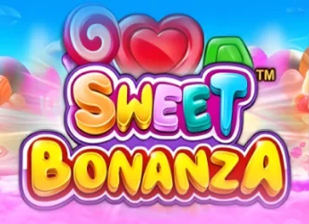 Sweet Bonanza game preview with 3D candies, lollipops and fruit symbols